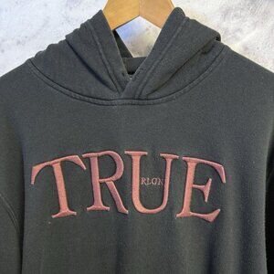 True Religion Hoodie Sweatshirt Mens 3XL 25.5x27.5 Embroidered